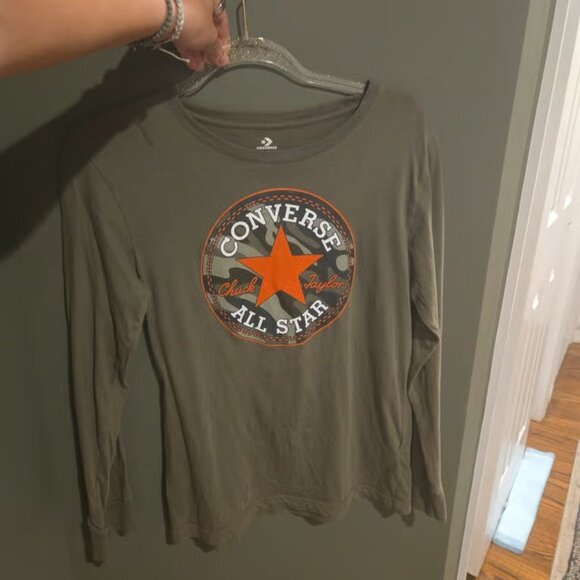 Boys youth converse long sleeved t-shirt size large - Picture 1 of 3